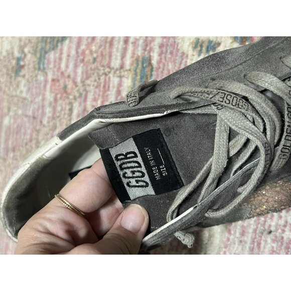 Golden Goose Superstar Glitter Low Top Sneaker Size 41 Gray - Picture 10 of 16